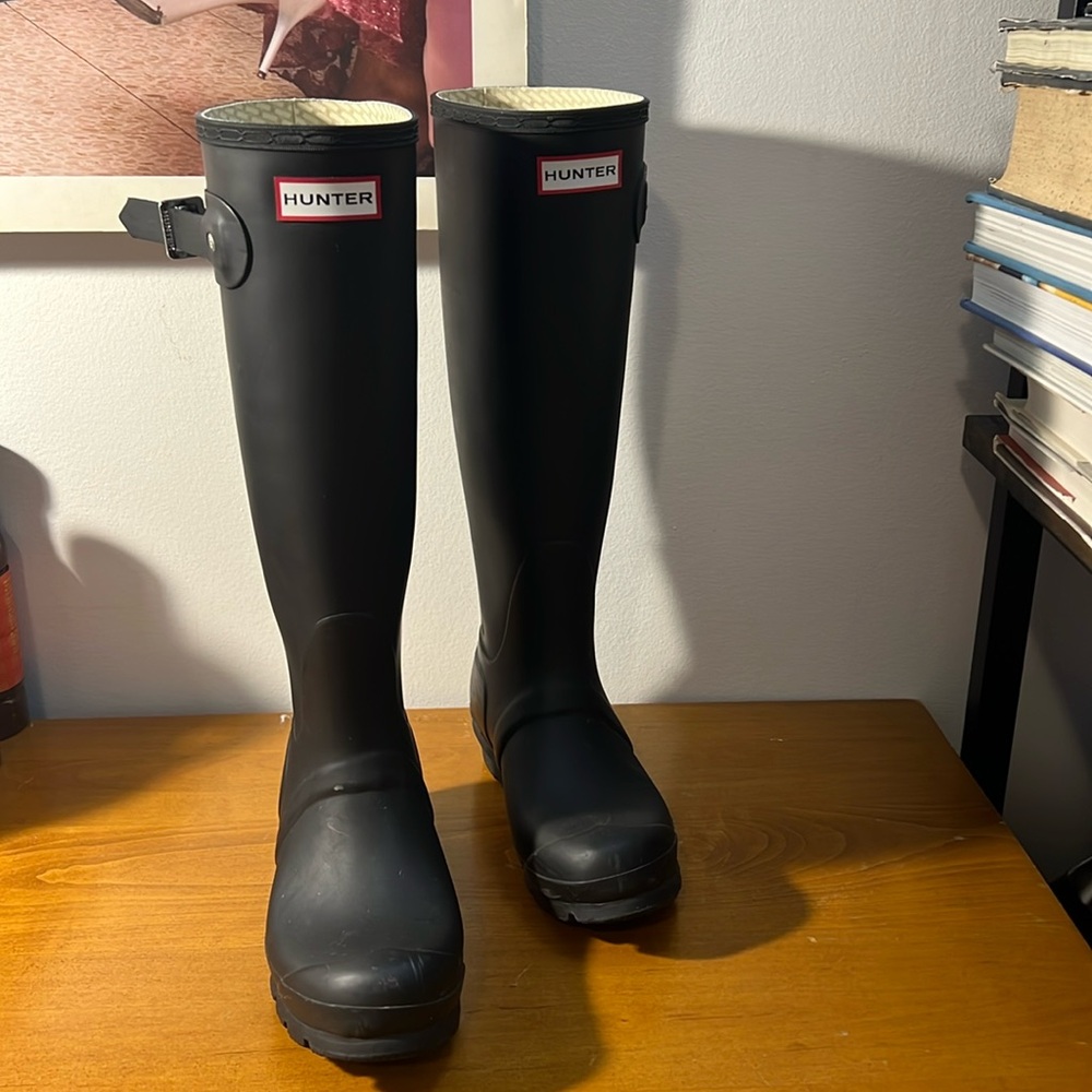 Hunter Originals Tall rain boots UK size 4 / US size 6 / EU 37 black